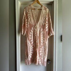 Forgotten Grace Pink Lace Women’s Kimono